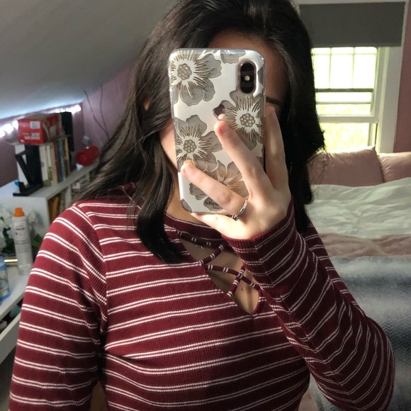 (Sold Elsewhere) Striped Hollister T-Shirt Long Sleeve - Picture 3 of 6